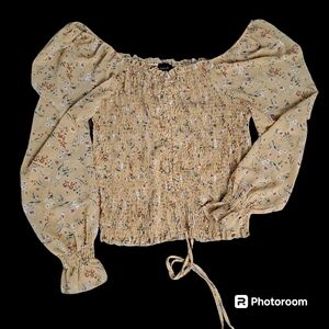 Yellow Top Off the Shoulder Size 1X